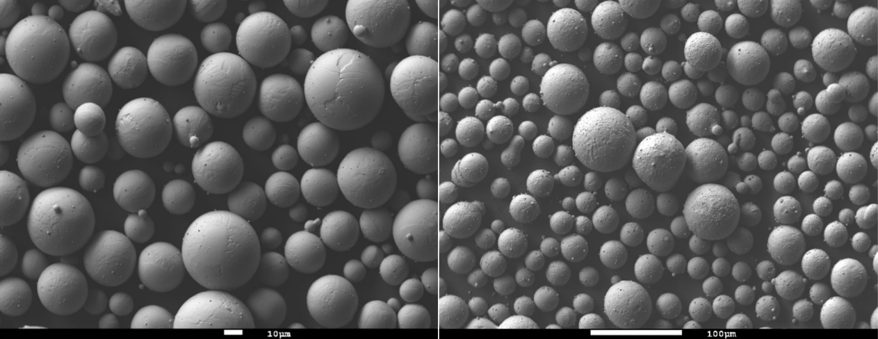poudres vu au microscope